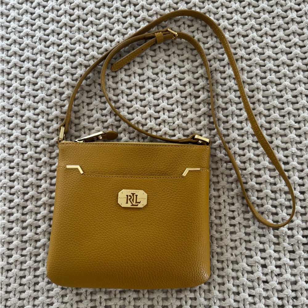 Ralph Lauren Mustard Yellow Crossbody Bag